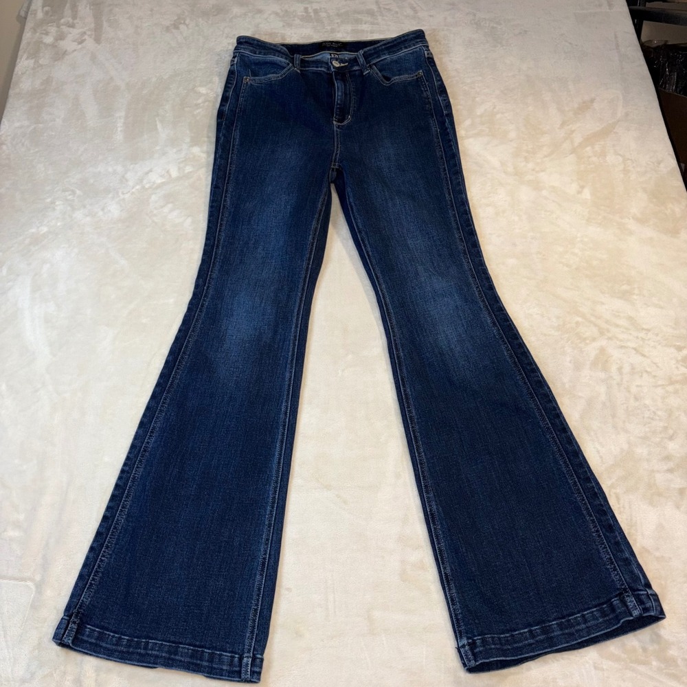 Judy Blue Los Angeles Flare Jeans Dark Wash Denim JB82538DK Womens 9/29